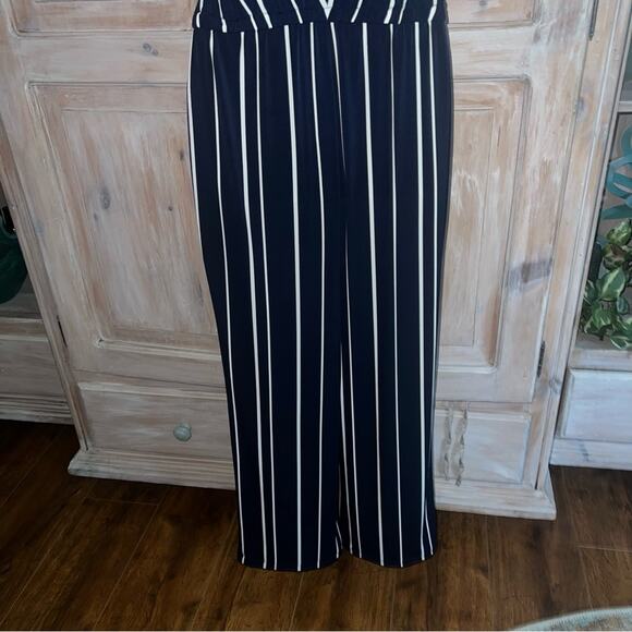 Chico’s Knit Kit Vertical Stripe Pants Jumpsuit NEW Women’s 8 - Picture 8 of 11